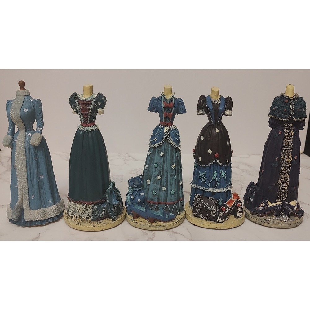 K's Collection Fashion Series Limited Edition Mini Manikin Figurines Lot of 5 B5